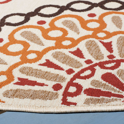 Safavieh Veranda Ver092 Creme/Red Area Rug