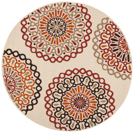 Safavieh Veranda Ver092 Creme/Red Rug.