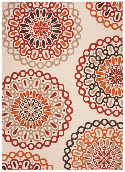 Safavieh Veranda Ver092 Creme/Red Area Rug