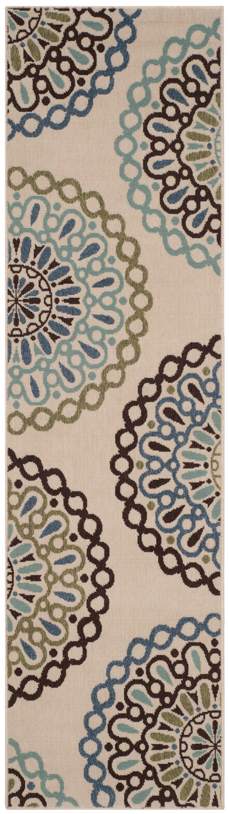 Safavieh Veranda Ver092 Cream/Blue Rug.