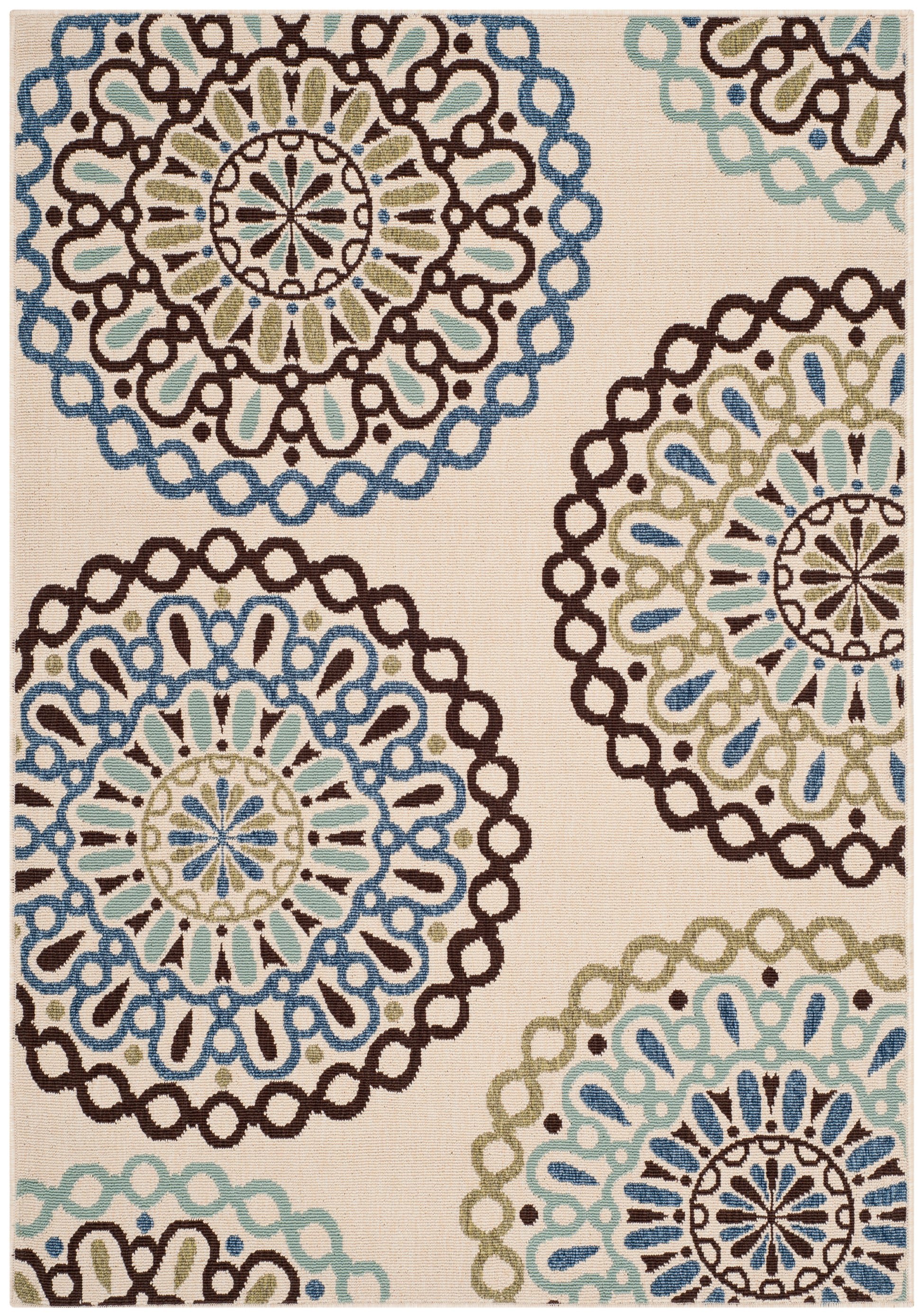 Safavieh Veranda Ver092 Cream/Blue Area Rug