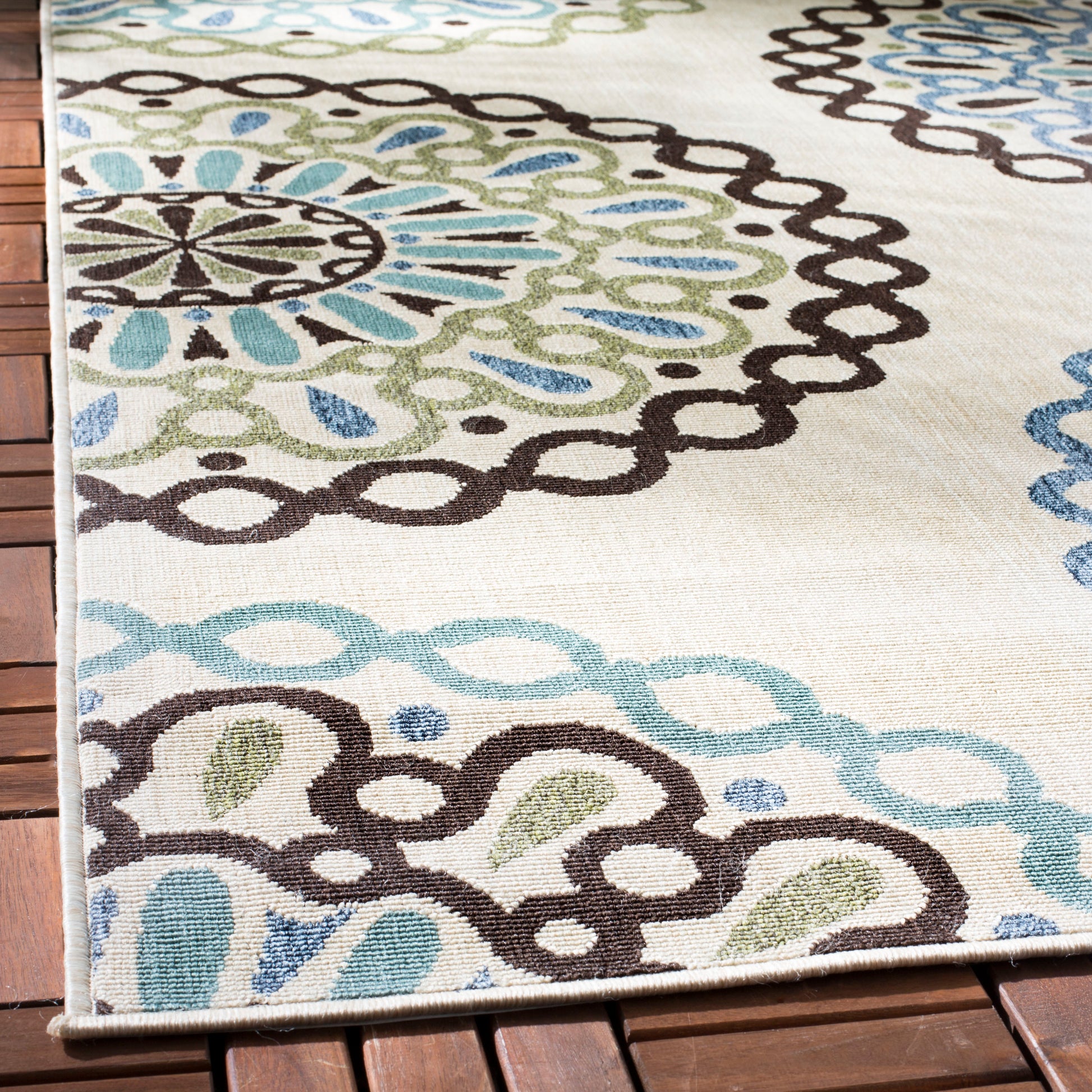 Safavieh Veranda Ver092 Cream/Blue Area Rug