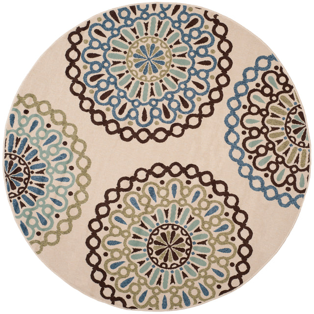 Safavieh Veranda Ver092 Cream/Blue Rug.