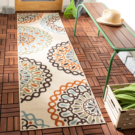 Safavieh Veranda Ver092 Cream/Terracotta Rug.