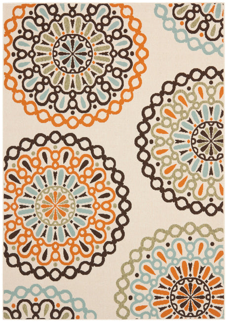 Safavieh Veranda Ver092 Cream/Terracotta Rug.