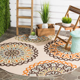 Safavieh Veranda Ver092 Cream/Terracotta Rug.