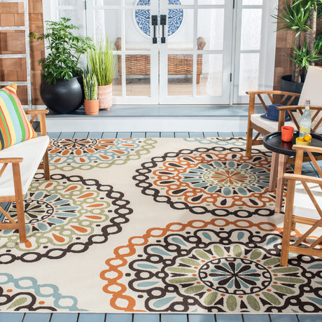Safavieh Veranda Ver092 Cream/Terracotta Rug.