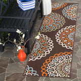 Safavieh Veranda Ver092 Chocolate/Terracotta Rug.