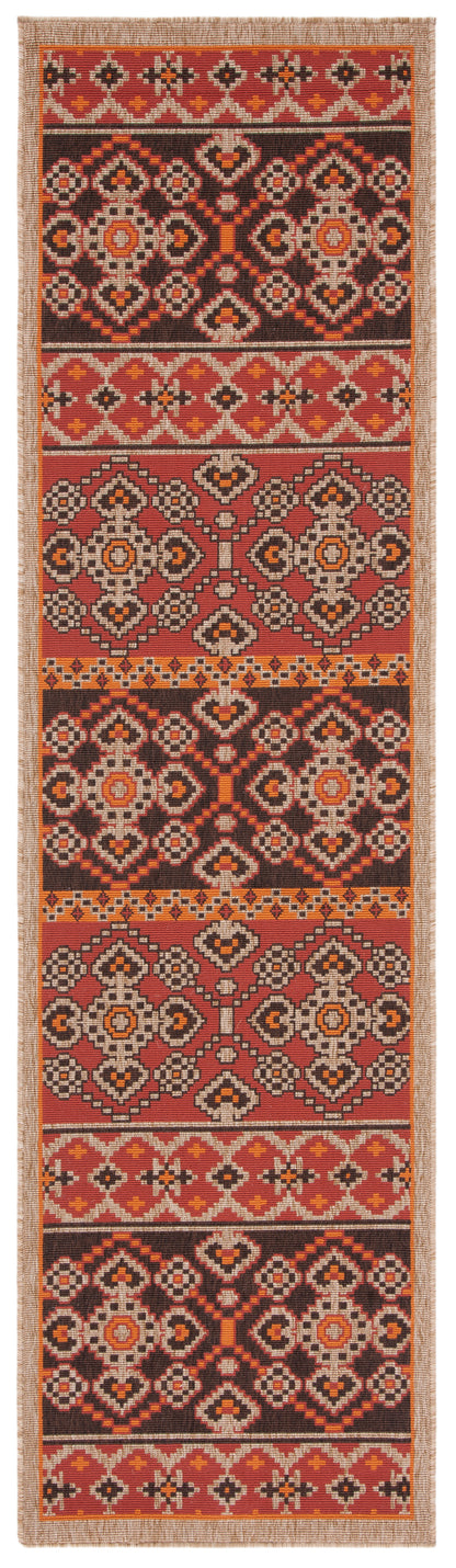 Safavieh Veranda Ver093 Red/Chocolate Area Rug