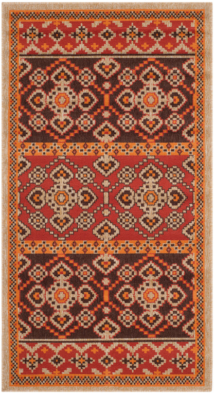 Safavieh Veranda Ver093 Red/Chocolate Area Rug