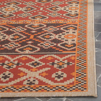 Safavieh Veranda Ver093 Red/Chocolate Area Rug