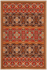 Safavieh Veranda Ver093 Red/Chocolate Rug.