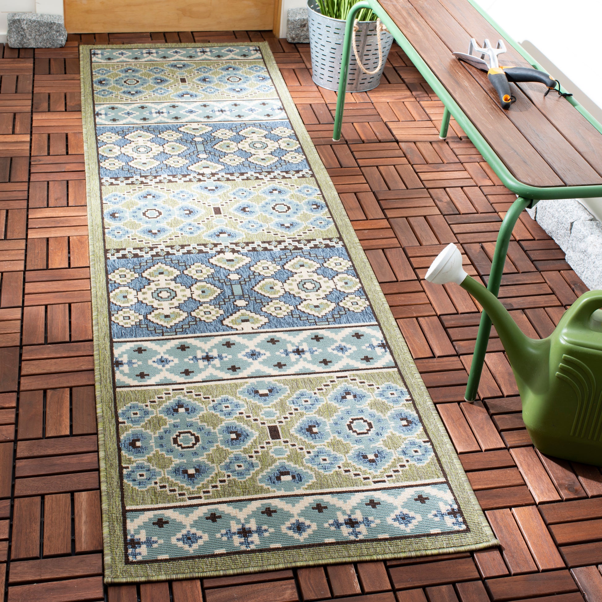 Safavieh Veranda Ver093 Green/Blue Area Rug