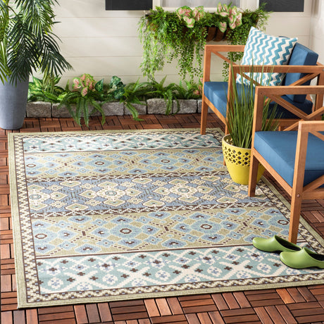 Safavieh Veranda Ver093 Green/Blue Rug.