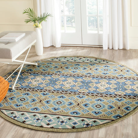Safavieh Veranda Ver093 Green/Blue Rug.