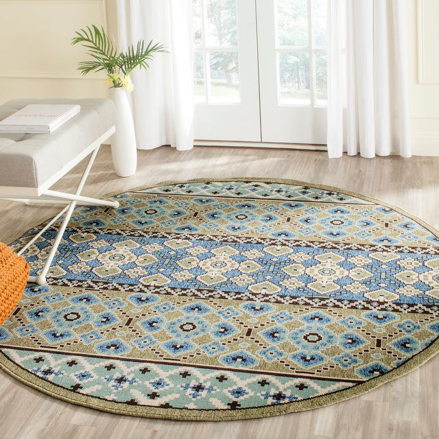 Safavieh Veranda Ver093 Green/Blue Rug.