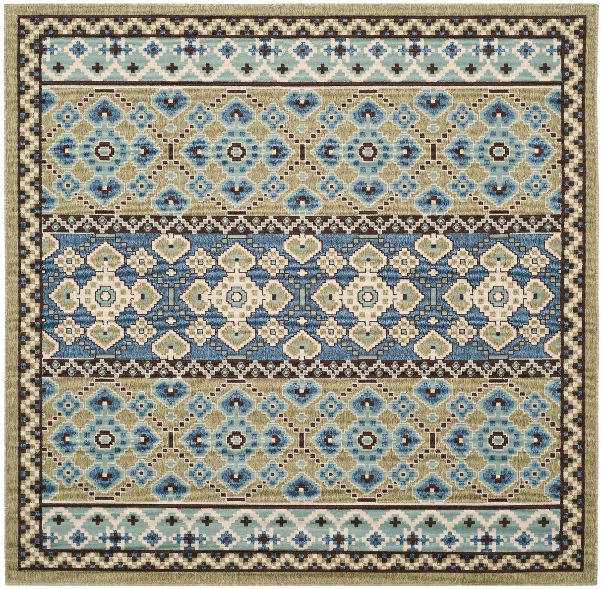 Safavieh Veranda Ver093 Green/Blue Rug.