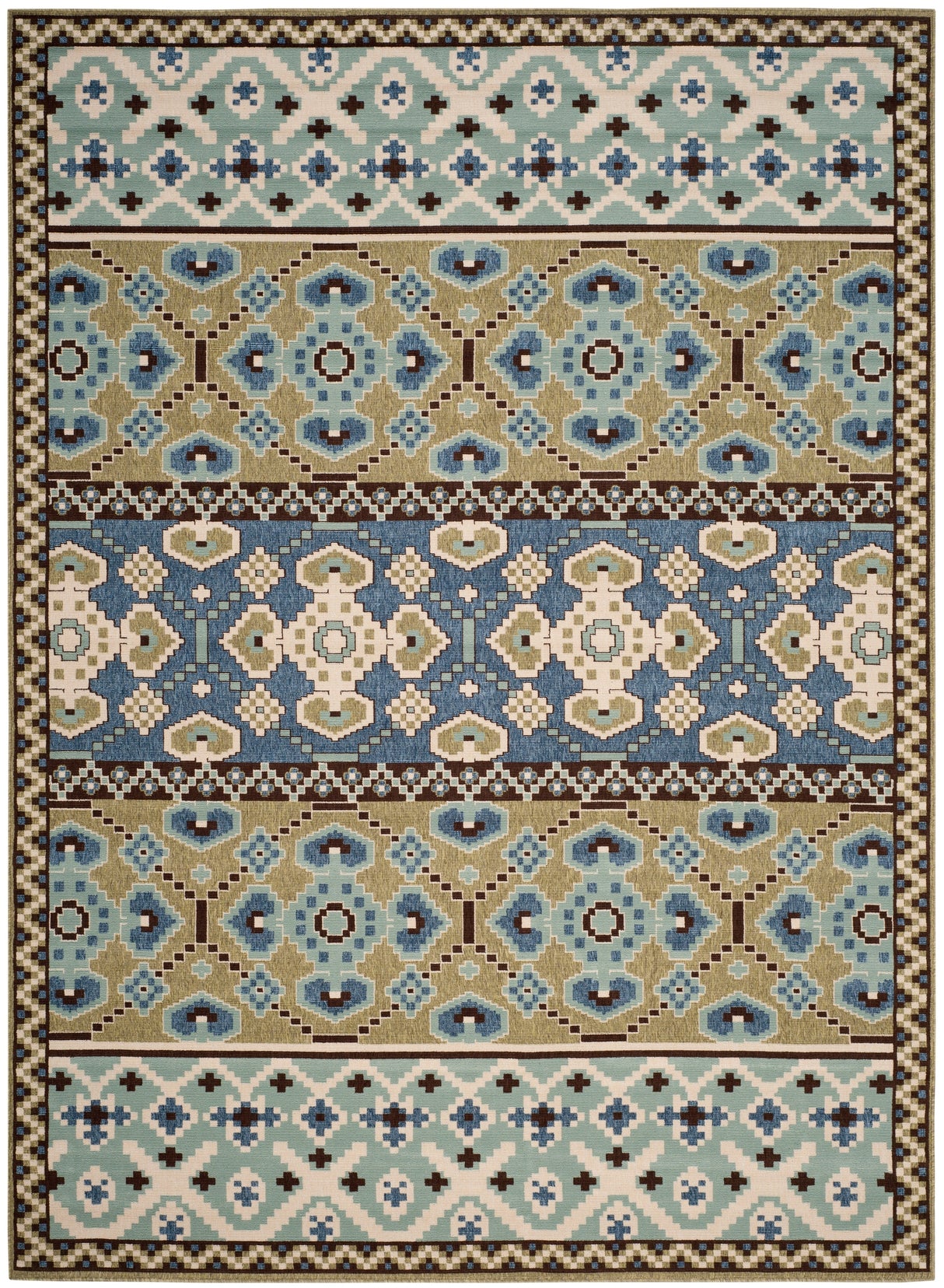 Safavieh Veranda Ver093 Green/Blue Rug.