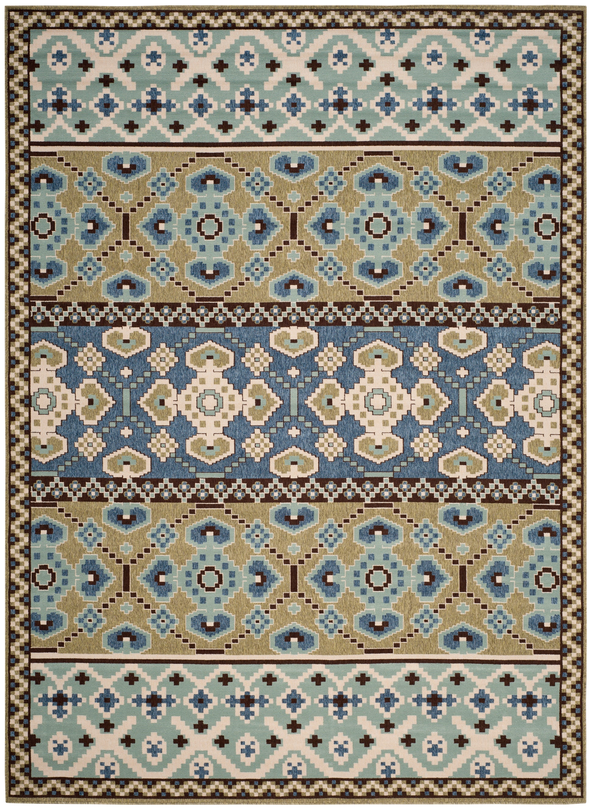 Safavieh Veranda Ver093 Green/Blue Area Rug