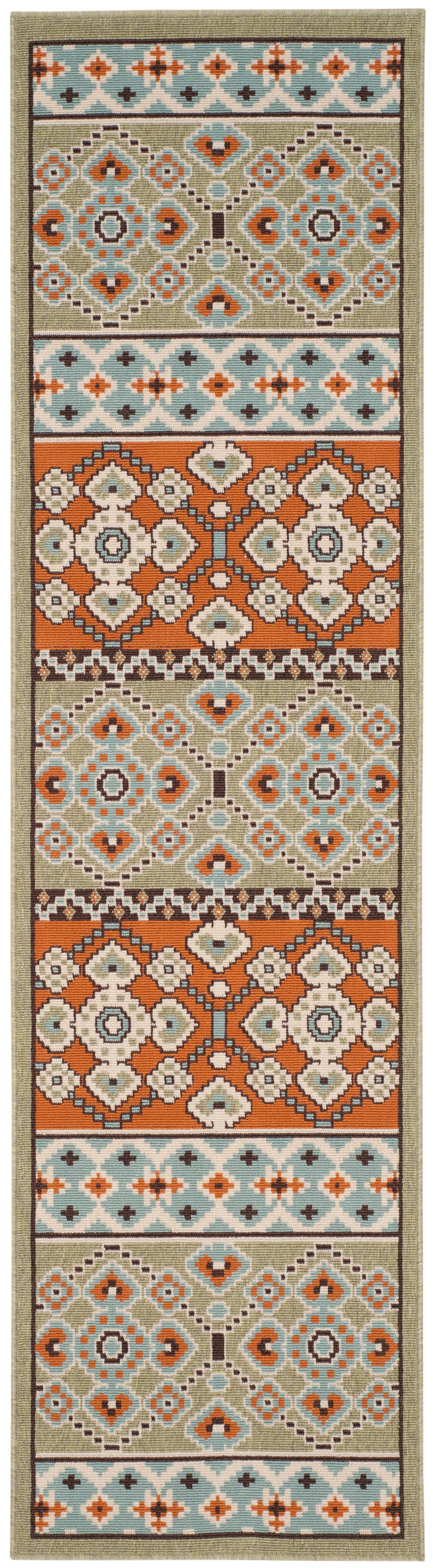Safavieh Veranda Ver093 Green/Terracotta Rug.