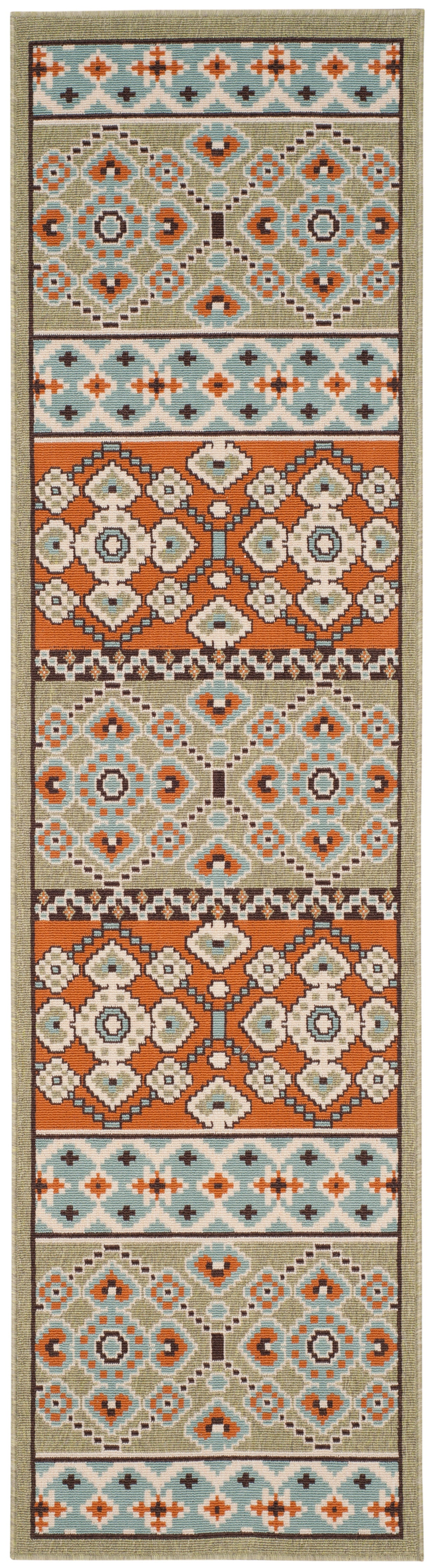 Safavieh Veranda Ver093 Green/Terracotta Area Rug