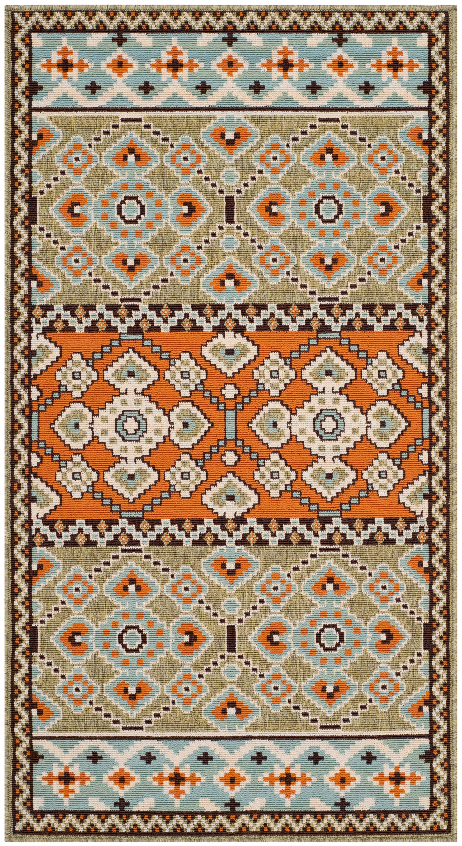 Safavieh Veranda Ver093 Green/Terracotta Area Rug