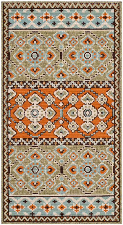 Safavieh Veranda Ver093 Green/Terracotta Area Rug