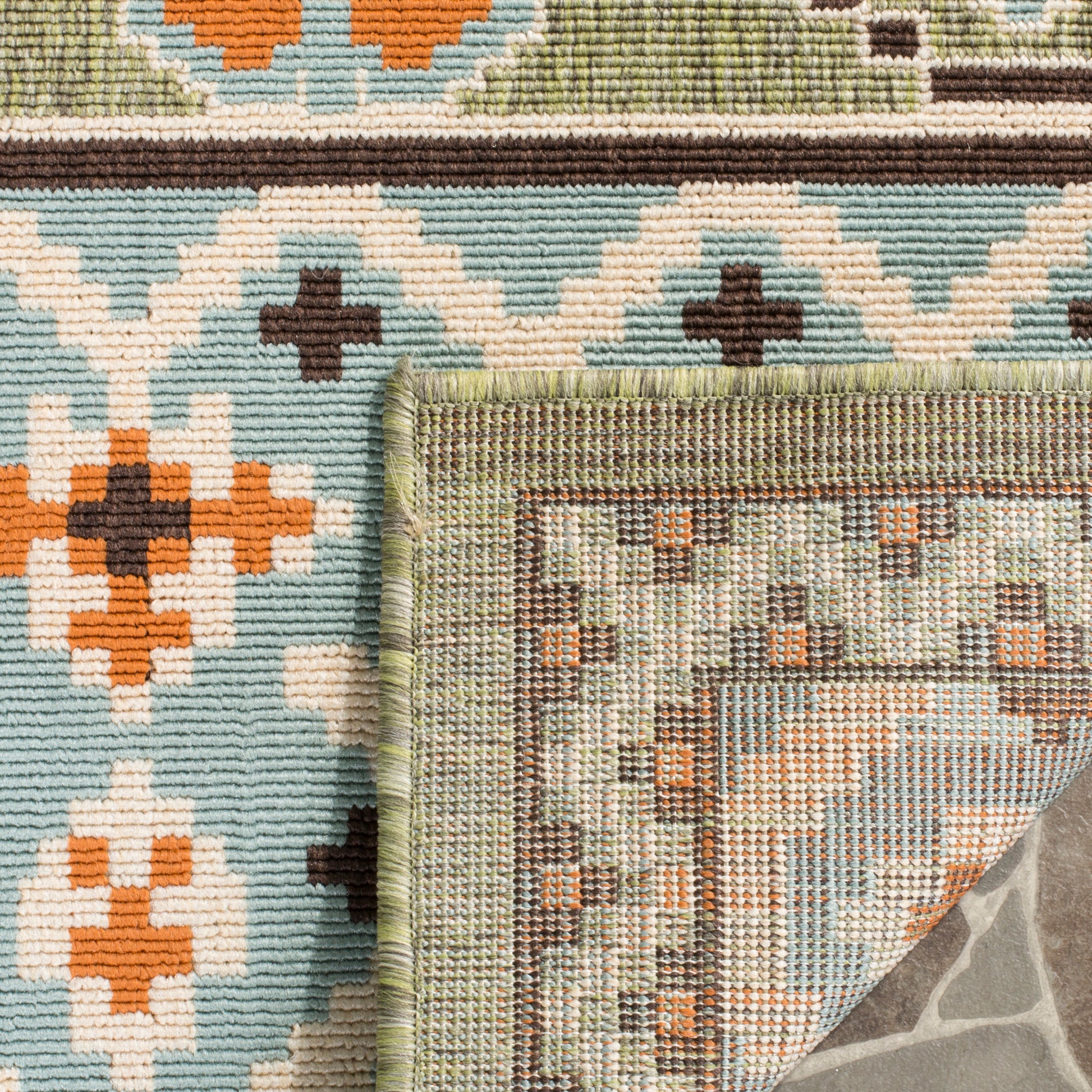 Safavieh Veranda Ver093 Green/Terracotta Area Rug