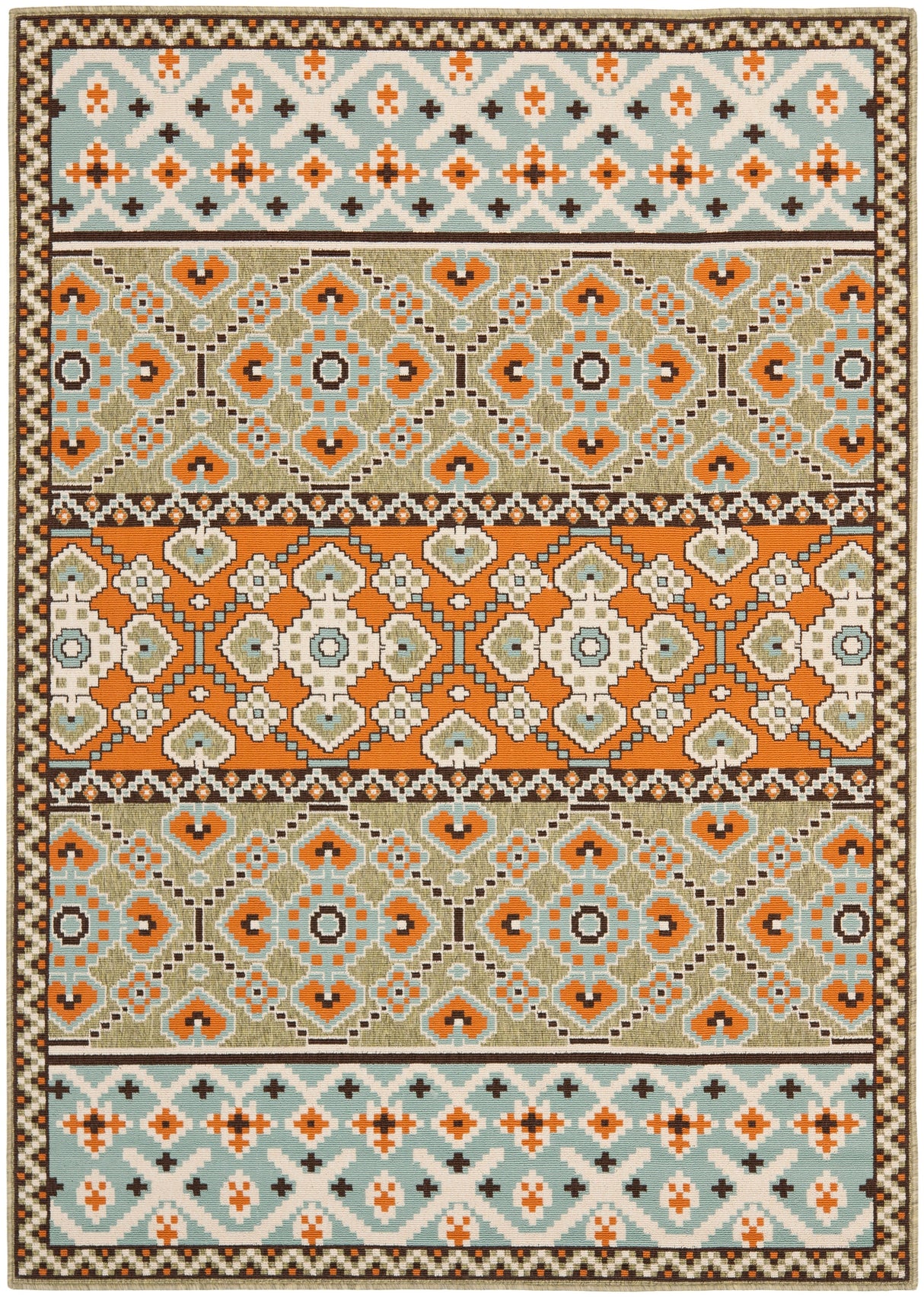 Safavieh Veranda Ver093 Green/Terracotta Rug.