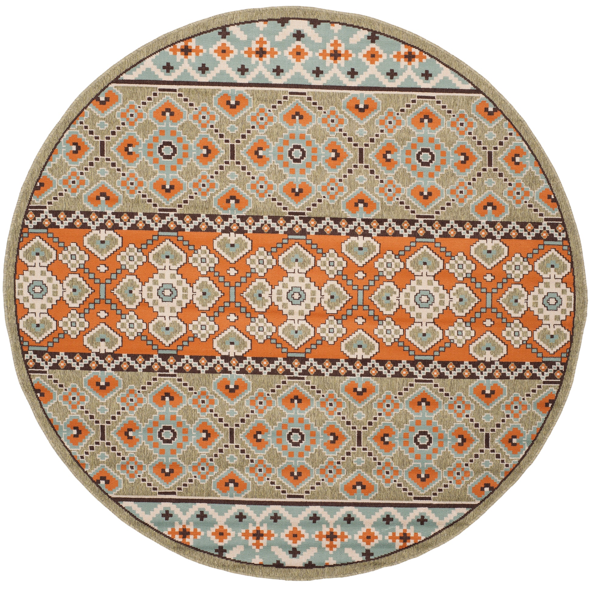 Safavieh Veranda Ver093 Green/Terracotta Area Rug