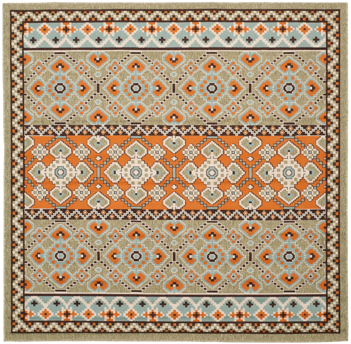 Safavieh Veranda Ver093 Green/Terracotta Rug.