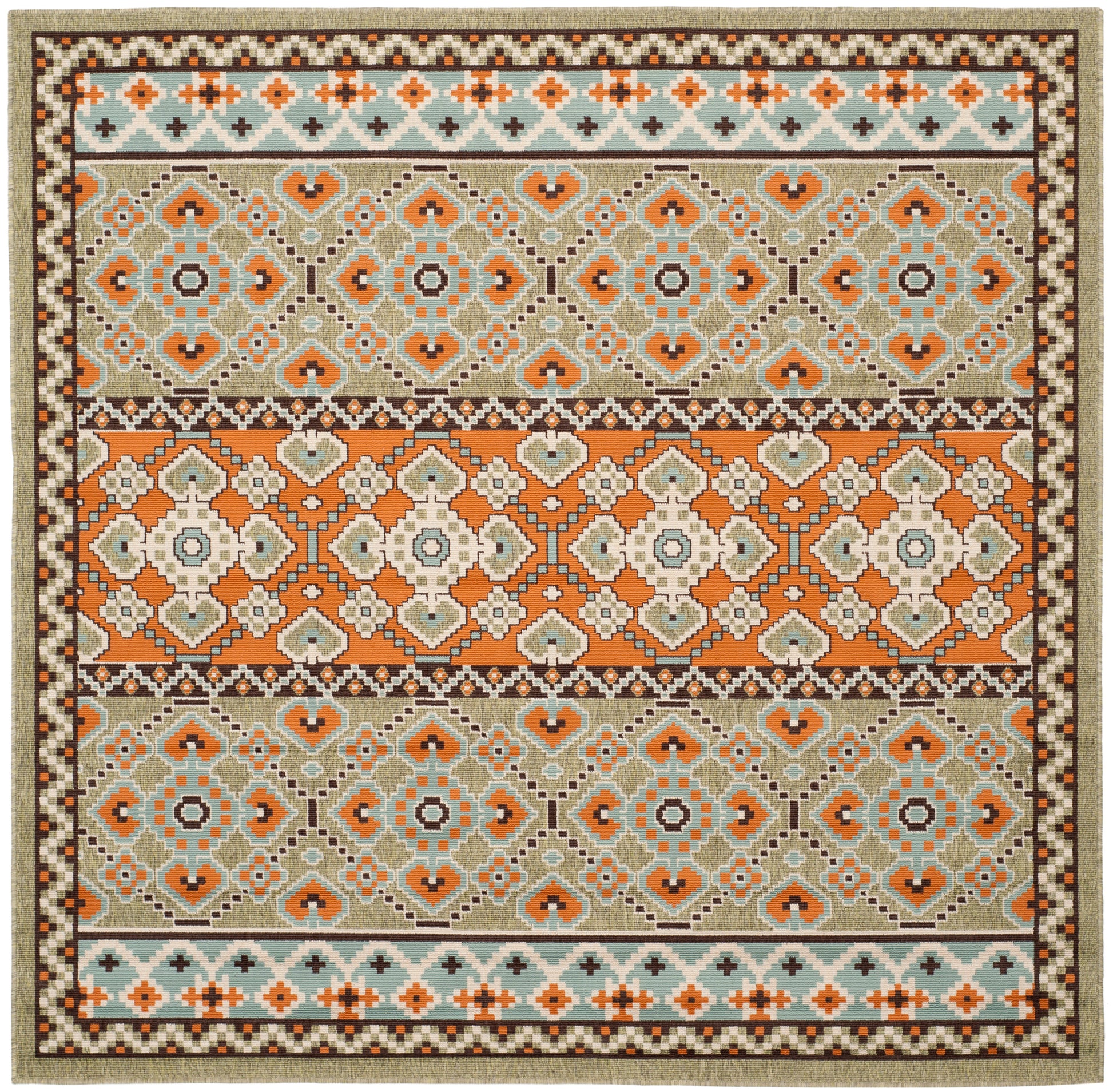 Safavieh Veranda Ver093 Green/Terracotta Area Rug