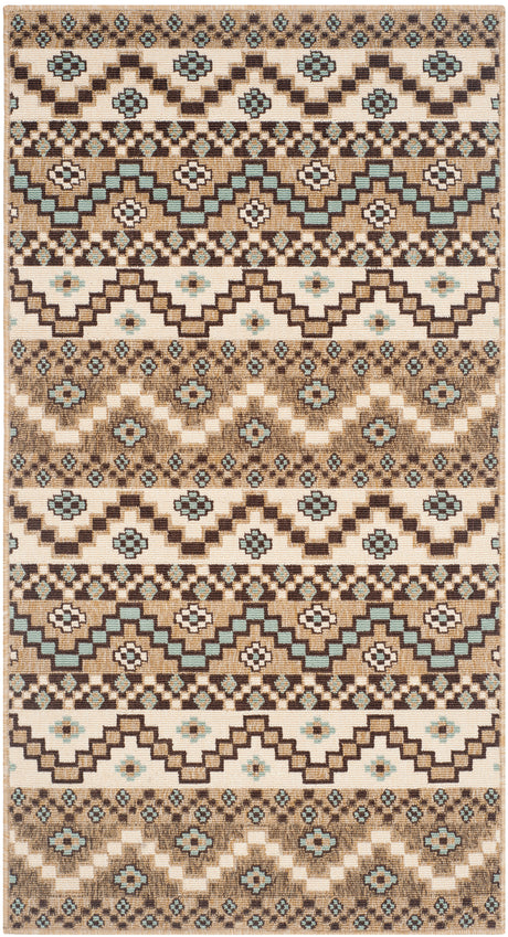 Safavieh Veranda Ver095 Creme/Brown Rug.