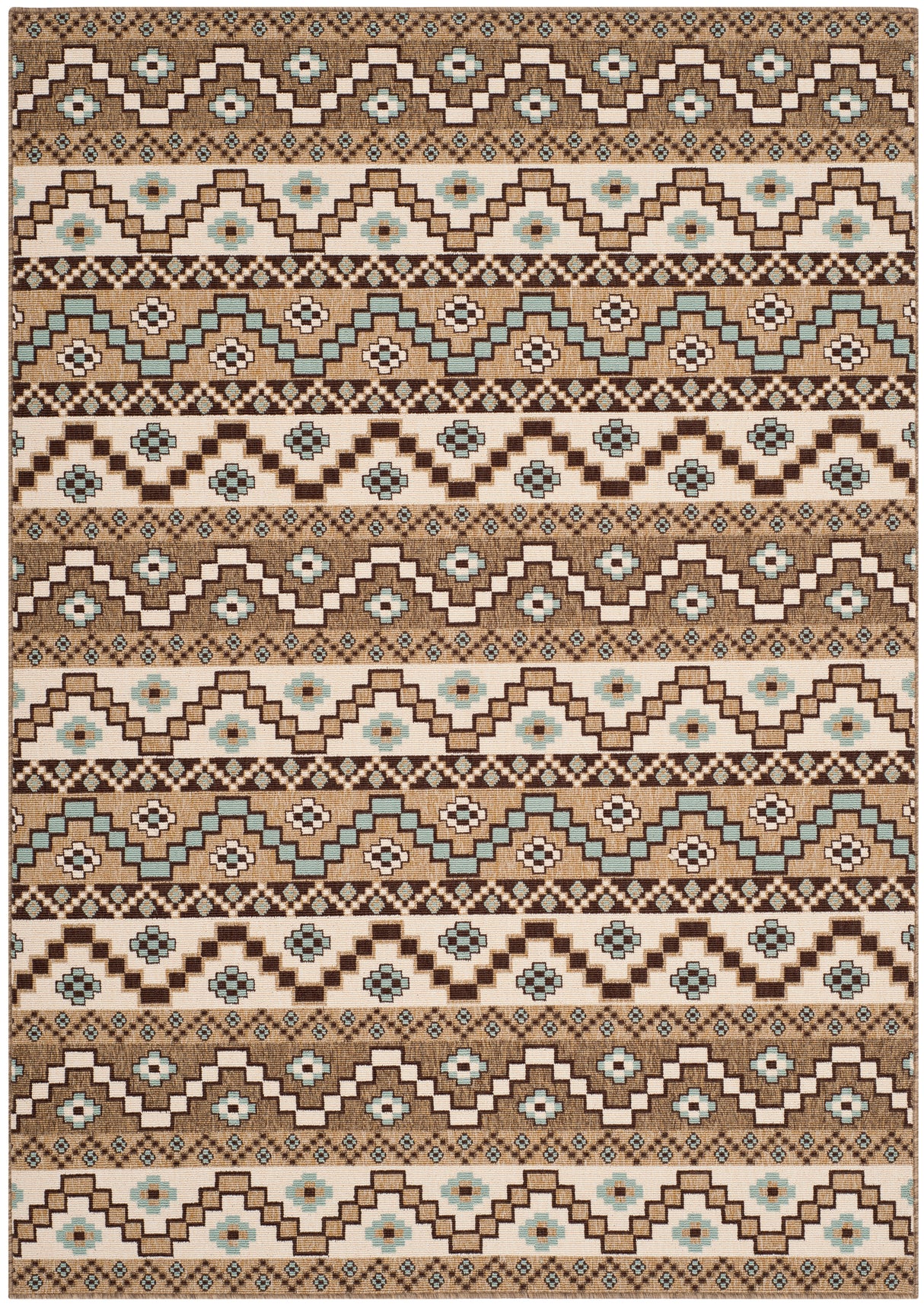 Safavieh Veranda Ver095 Creme/Brown Rug.