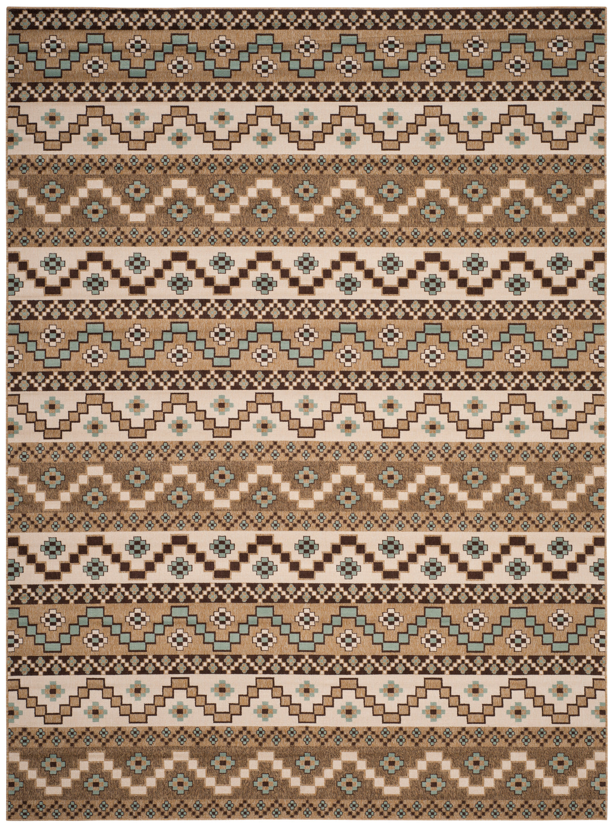 Safavieh Veranda Ver095 Creme/Brown Rug.