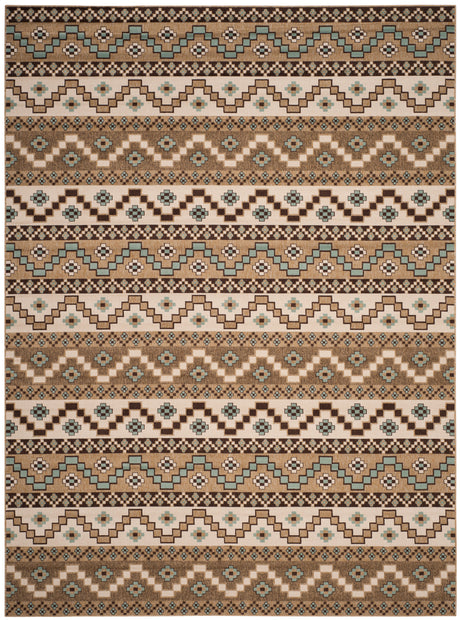 Safavieh Veranda Ver095 Creme/Brown Rug.