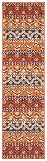 Safavieh Veranda Ver095 Red/Chocolate Rug.