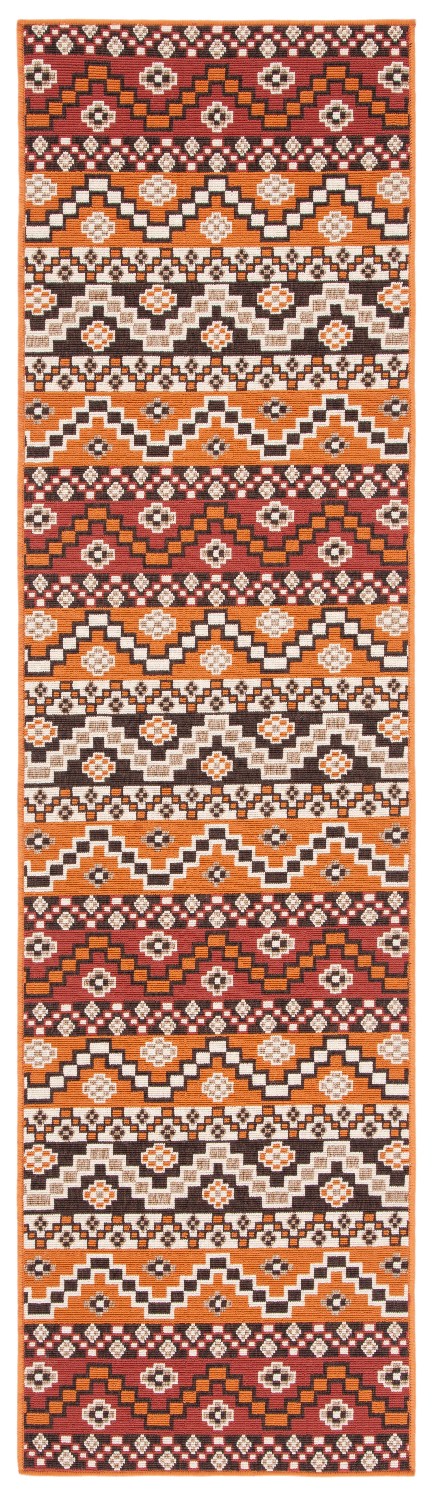 Safavieh Veranda Ver095 Red/Chocolate Area Rug