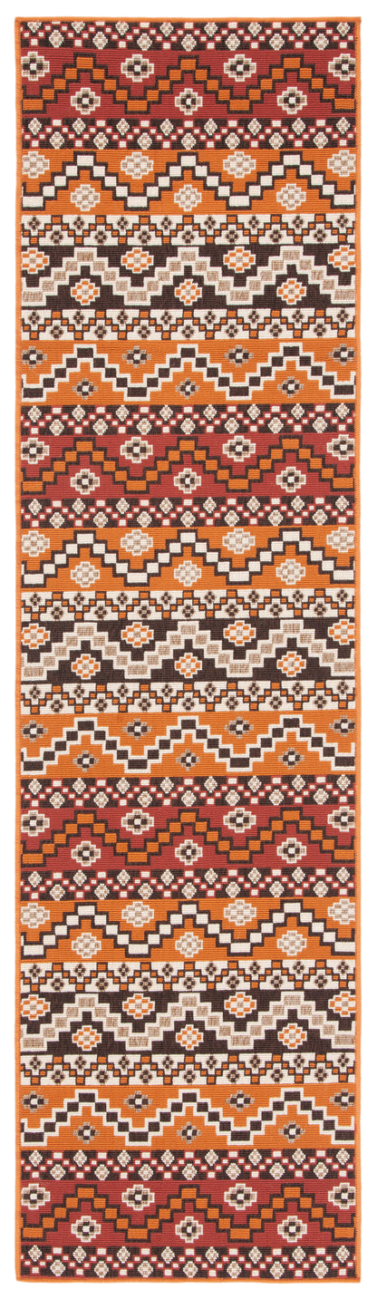 Safavieh Veranda Ver095 Red/Chocolate Area Rug