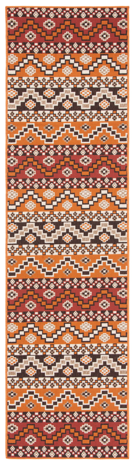 Safavieh Veranda Ver095 Red/Chocolate Rug.