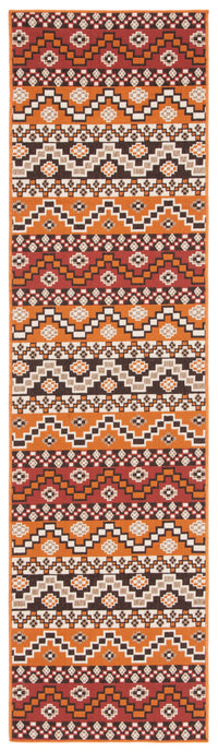 Safavieh Veranda Ver095 Red/Chocolate Area Rug