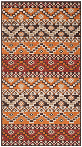Safavieh Veranda Ver095 Red/Chocolate Rug.