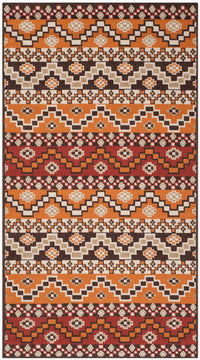 Safavieh Veranda Ver095 Red/Chocolate Area Rug