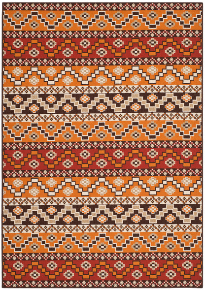 Safavieh Veranda Ver095 Red/Chocolate Area Rug