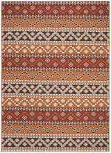 Safavieh Veranda Ver095 Red/Chocolate Rug.