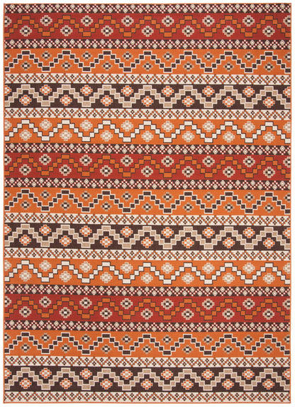 Safavieh Veranda Ver095 Red/Chocolate Area Rug