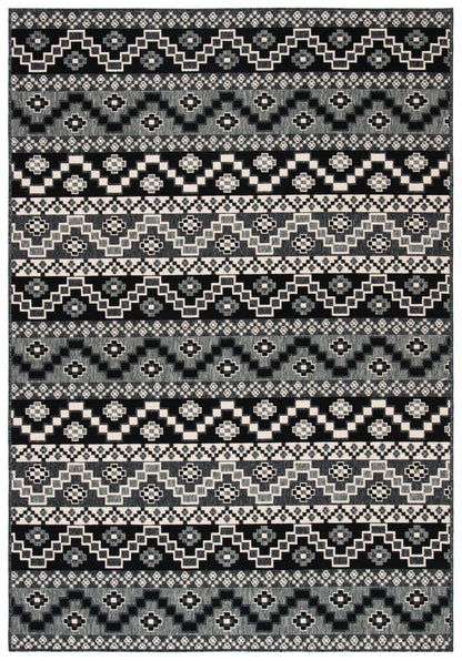 Safavieh Veranda Ver095 Black/Beige Area Rug