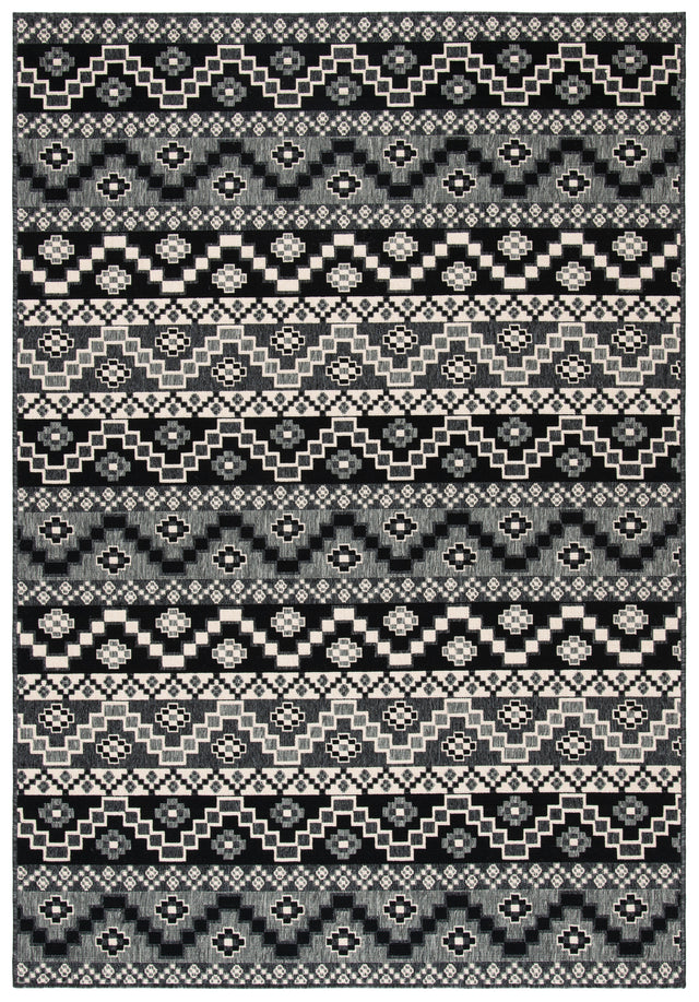 Safavieh Veranda Ver095 Black/Beige Rug.