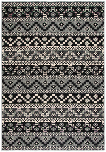 Safavieh Veranda Ver095 Black/Beige Area Rug