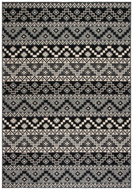 Safavieh Veranda Ver095 Black/Beige Rug.